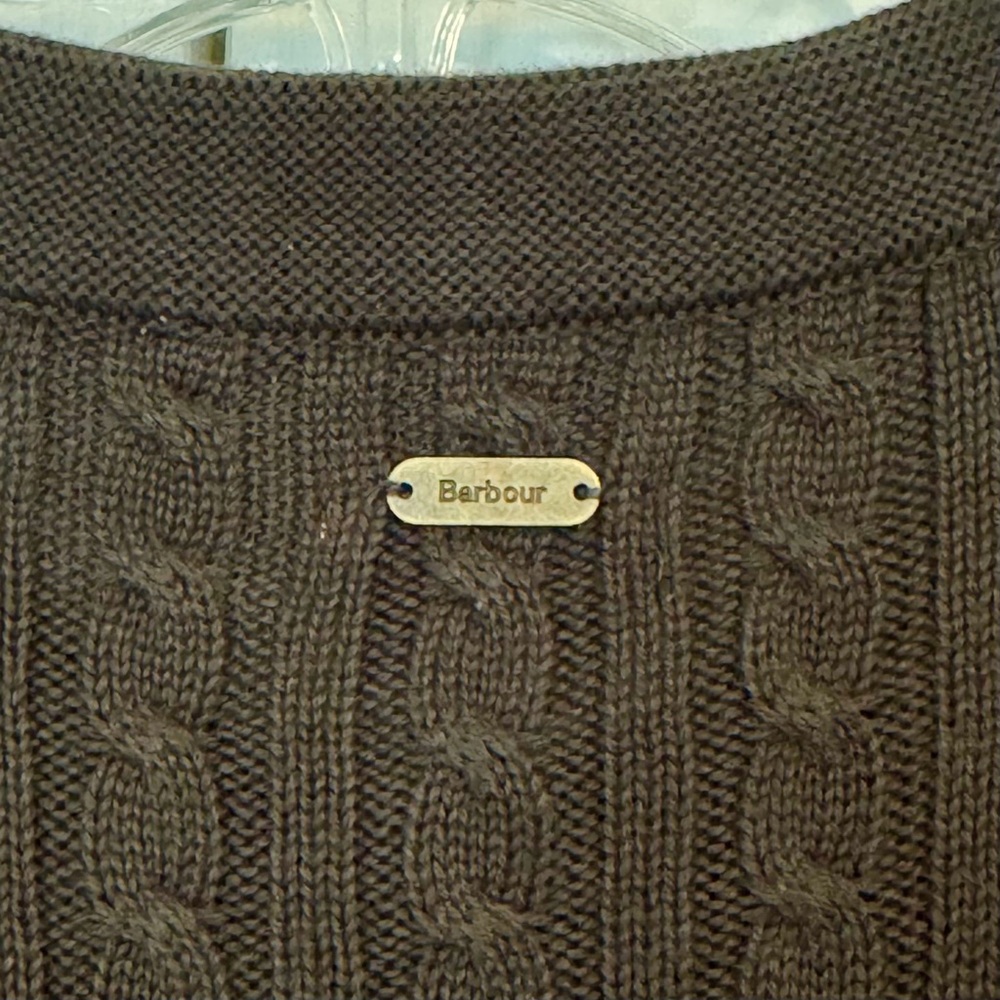 NWT Barbour Stitch Guernsey Dress Olive 14 - Picture 13 of 16